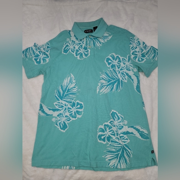 Chaps Aqua Polo Shirt - Picture 1 of 8